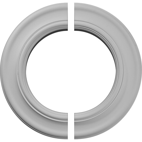 Ekena Millwork Holmdel Ceiling Medallion, Two Piece (Fits Canopies up to 12 7/8"), 20 7/8"OD x 12 7/8"ID x 1"P CM20HO2 - main